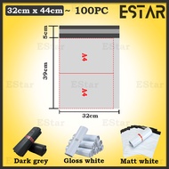 32x44cm 35x50cm 40x55cm Size Courier Bag Flyer Premium Grade White Matt Gloss Grey Packaging Seal [C