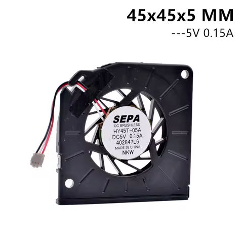 HY45T-05A 45MM 4505 5V 0.15A 45x45x5MM Laptop Blower Fan Fluid Bearing 3PIN