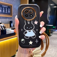 Realme 12 5G 13 5G C65 5G Narzo 70X 5G Narzo N65 5G Case Small Strawberry Case With Lanyard