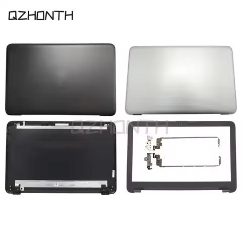 New For HP 15AY 15-AY 15-BA LCD Back Cover / Front Bezel / Hinges (Silver / Black) 854992-001 854987