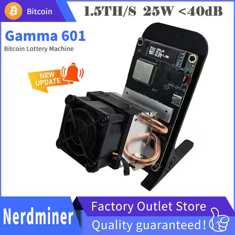 Gamma 601 Bitcoin Miner Cooling System Upgrade, with a maximum hash rate of 1.5TH/s, comes with a po
