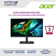 Acer EK221QH 21.5'' FHD VA 100Hz Monitor ( HDMI, VGA, 3 Yrs Wrty )