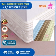 Wall List Border Foam 3D List Profil Moulding Foam 230 cm x 8 cm