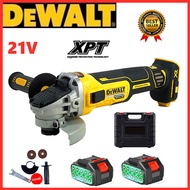 DEWALT 21V  เครื่องบดมุมไฟฟ้าลิเธียมเครื่องตัดแบบไม่มีแปรงแบบชาร์จไฟได้มือบดล้อเครื่องบดมือไฟฟ้า Ele