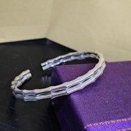 双层竹节 999 足银手镯999足银材质双层竹节设计25g