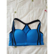 Training bra size S 70/75 AB blue with black border