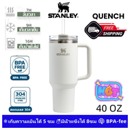 🌸โทนสีใหม่🌸Stanley แก้ว แก้วน้ำเก็บอุณหภูมิ ถ้วยนาแข็ ถ้วยฟาง แก้ว กระติกน้ำร้อน ตัวเลือกหลายสี ควา