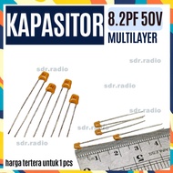 Multilayer Ceramic Capacitor 8.2pF NPO 8.2 pF Ceramic Capacitor Multilayer NPO 8.2pF