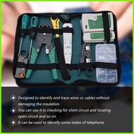 ❖ Network Cable Tester Tool Set LAN Utp Stripper Screwdriver RJ45 Connector Crimping Tool