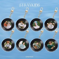Stray Kids Vinyl Record HD Acryliczx Widget HyunJin Felix Keychain Backpack Bag Decoration Accessory