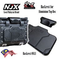 NJX Backrest Aluminium Top Box Back Rest Sandaran Box