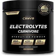 Carnivore Electrolytes Powder – High Sodium Unflavored Sugar Free Electrolytes for Carnivore Diet, K