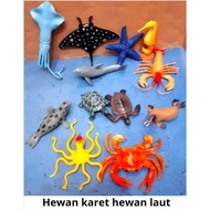Kinds Of SEA Animal Children's Toys - SEA ANIMALS Rubber Toys 4pcs