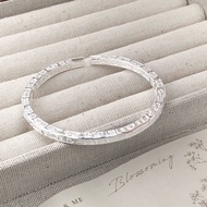 ✨ SFO Original 999.9 Pure Silver Blessings Bangle 999足银吉言手镯