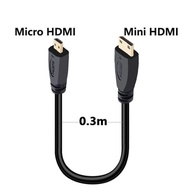 `·. MINI HDMI TO Micro HDMI C TO D Connection SLR Camera Camera HD Data Cable