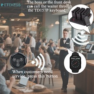 Retekess TD157P TD113 TD032 Restaurant Wireless Pager Restaurant Buzzer 800M 39 Prompt Modes Can Be 