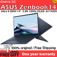 【NEW】2025 Asus Zenbook 14 /Ultra 9 285H /Ai7 H350 14“ 2.8K 120Hz OLED UX3405C Asus Laptop