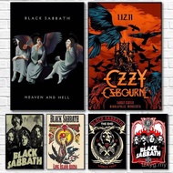 Music B-Black Sabbath Band O-Ozzy Osbourne Poster Canvas painting poster with prints Home bedroom li