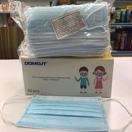 50pcs CHILDREN KIDS FACE MASK BLUE