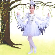 Children's Bird Costume Bird Bird Bird Dance Costume Little Egret Yellow Bird Small Animal Gauze Ski