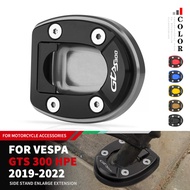 For GTS300 2023 For Vespa gts GTV 300 HPE 2019-2022 Motorcycle Kickstand Foot Side Stand Enlarge Ext