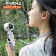 Handheld Small Fan Hanging Neck Fan Foldable Small Fan Mini Fan High-Speed Turbo Fan N607 Digital Di