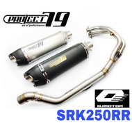 Project79 Exhaust QJMOTOR SRK250RR Full System Piping Manifold Stainless Steel Ekzos Muffler Motor A