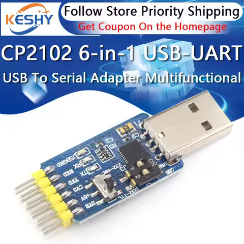 CP2102 6-in-1 USB-UART USB To Serial Adapter Multifunctional USB To Serial Converter USB-TTL/RS485/2