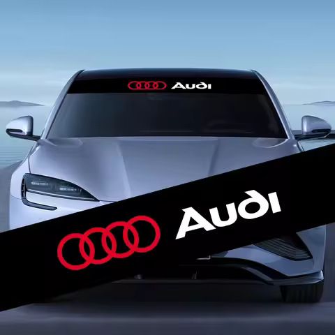 Car Front Windshield Stickers Front and Rear Decorative Decals Stickers For Audi A7 Q2 Q3 Q5 Q7 A3 8