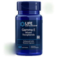Life Extension Gamma E Mixed Tocopherols / 60 softgels (Vitmain E)