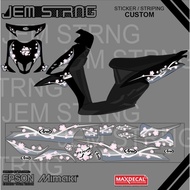 MIO SPORTY TRANSPARENT STRIPING ARAI DESIGN MODEL