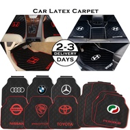 Mats Carpets Nexus Car Perodua Proton Honda Toyota Car Carpet Latex Floor Mats Foot Mats Karpet Kereta 5pcs