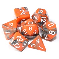 KAKACS RPG ที่ทนทานนักผจญภัย D4 D6 D8 D10 Digital DND เกมตาราง Polyhedron Dice Board Game Glitter แก