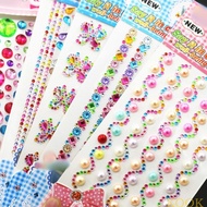 KOOK 5Sheets Gem Sticker Selfs Adhesive Rhinestones Jewel Sticker Resin Gem DIY Craft Decorative Gem