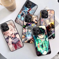 B-22 My hero Academia Casing for VIVO Y81i FE ELite Y200E V9 Y200 V70 T3 Y11d Y05 5G Tempered Glass 