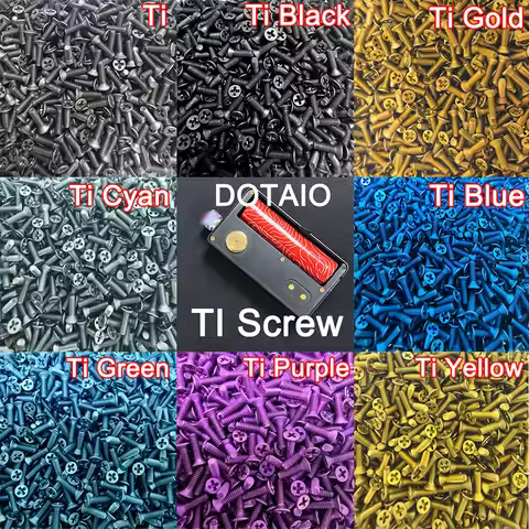 5pcs/box replacement Titanium Screw Set Kit for Dotaio v2 aio mod
