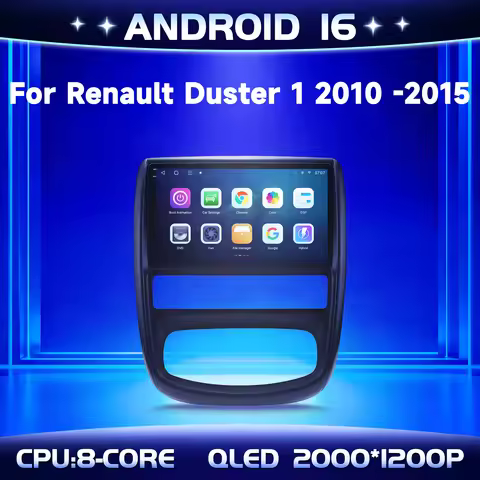 9" Car Radio For Renault Duster 1 2010-2015 Android 16 4G WIFI Wireless BT Carplay Multimedia Naviga