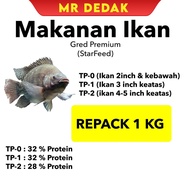 [1KG] [TP-0 | TP-1 | TP-2] Dedak Ikan Talapia &amp; Ikan Air Tawar | Makanan Ikan | Fish Food | Fish Feed | Dedak Ikan