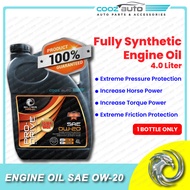 [ CLEARANCE ] Silver Hawk Fully Synthetic Engine Oil 0W-20 0W20 Engine Oil - 4 liters Meet API SN/CF Performance Claim