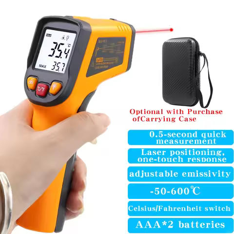 NJTY Infrared Thermometer Industrial High Precision Temperature Gun Electronic Water Oil Temperature