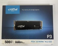 美光 P3 500G SSD M.2 2280 PCIE 全新未拆封 捷元貨 五年保