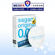 Bao cao su Sagami 002 Extra - Nhiều gel - Siêu mỏng - Non Latex - Hộp 3 chiếc
