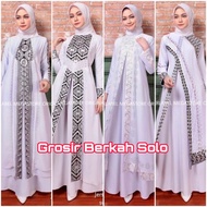 PUTIH [TURKEY White ABAYA] GAMIS ABAYA TURKEY WHITE 1242 1095 1021 1423 1209 1670 / HAWA 188 WHITE H
