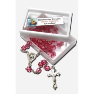 Birthstone Rosary - October; Color: Rose;