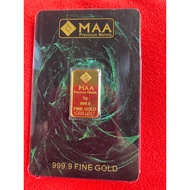 Gold bar 5g maa 999.9