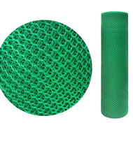 Global House Leo Net ตาข่ายพลาสติกหกเหลี่ยม 3มิล ขนาด 30x0.9ม. #345 สีเขียว รับประกันของเเท้