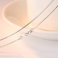 PT950 Platinum Neck Female Necklace Female 18k White Gold Clavicle Chain Long Short Thin Style Plati