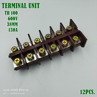 TR 100 TERMINAL UNIT เทอร์มินอลต่อสายขนาด 38mm² 600V 130A กล่องละ 12ชิ้น