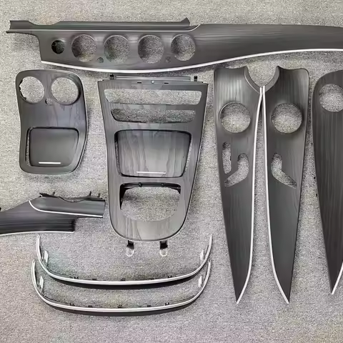 OEM Armrest Box For Mercedes-Benz W213 E Class Sedan & Wagon Ash Black Wood Interior Trim Kit For E2