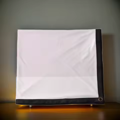 Thinyou dacron fabric projection screen is soft and foldable 60 72 84 100 120 150 inches 16:9 outdoo